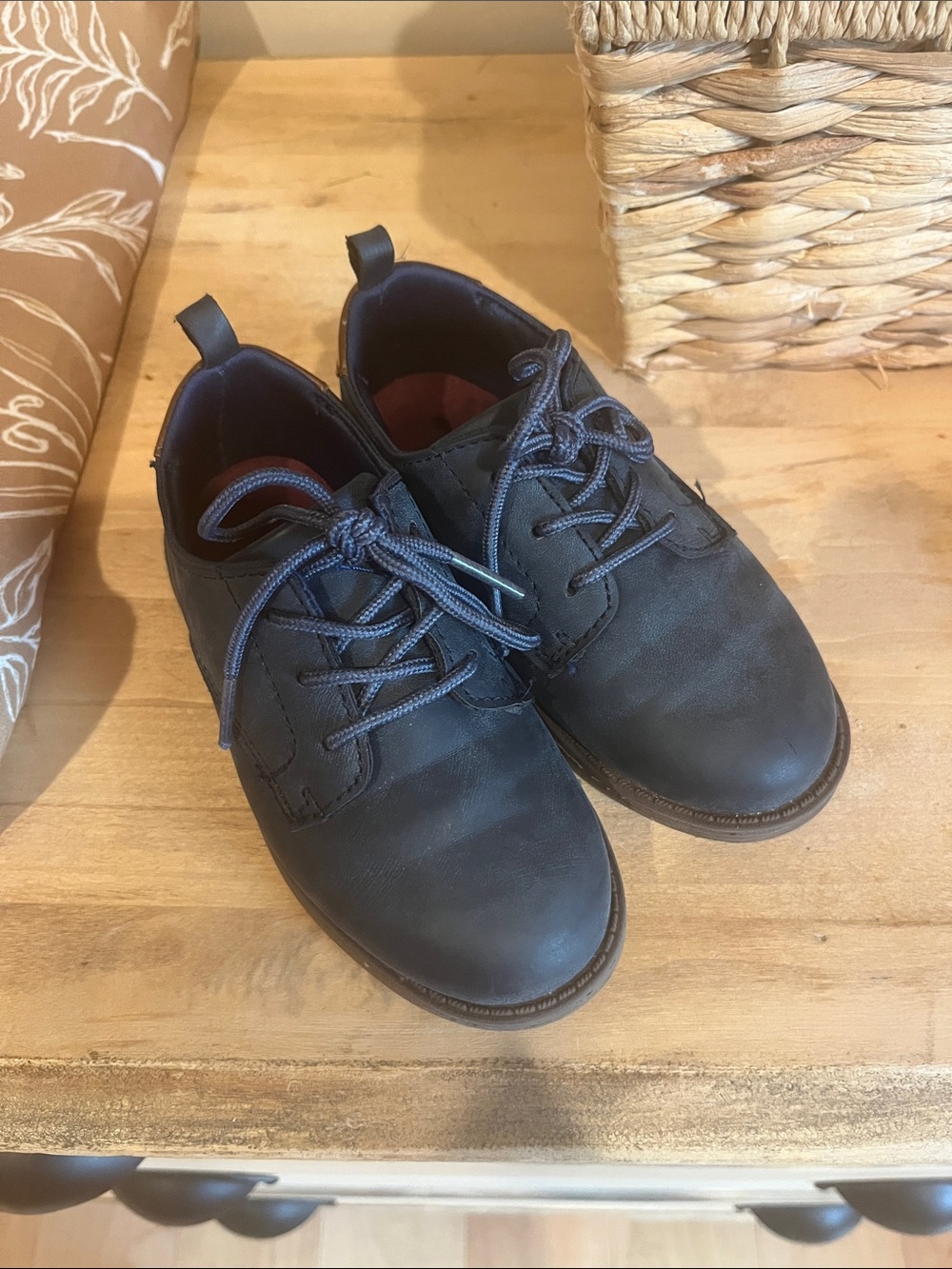 Boys Oshkosh Navy Dress Shoes